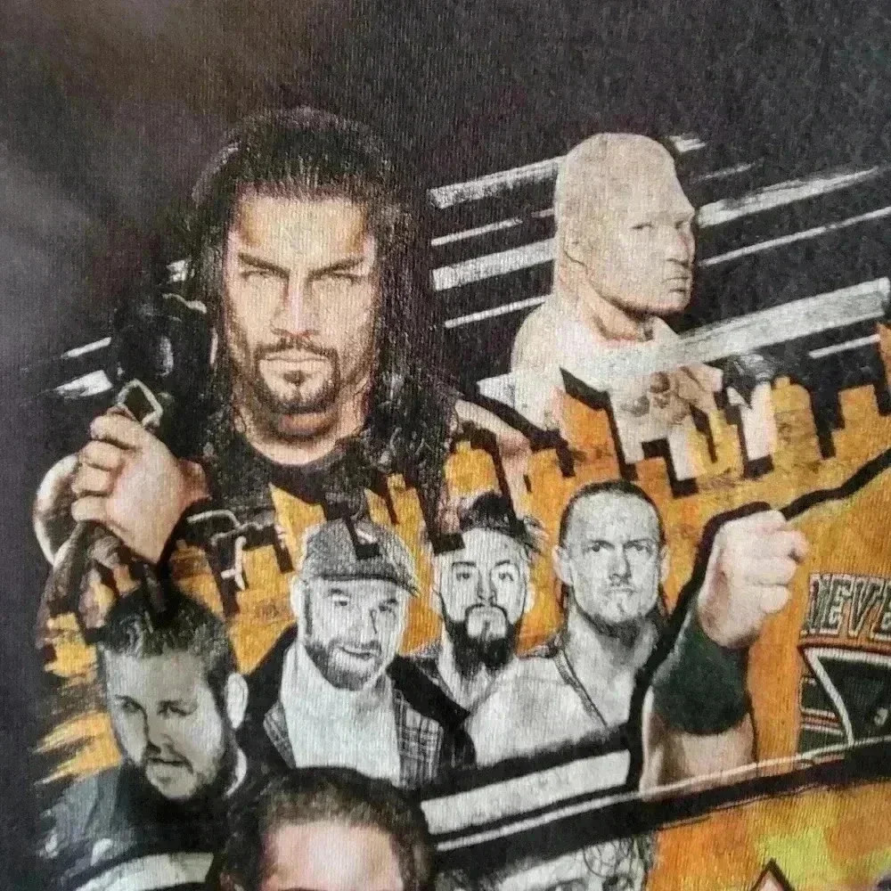 2016 WWE Summer Slam T Shirt Large Roman Reigns John Cena Brock Lesnar Graphic - Picture 8 of 12